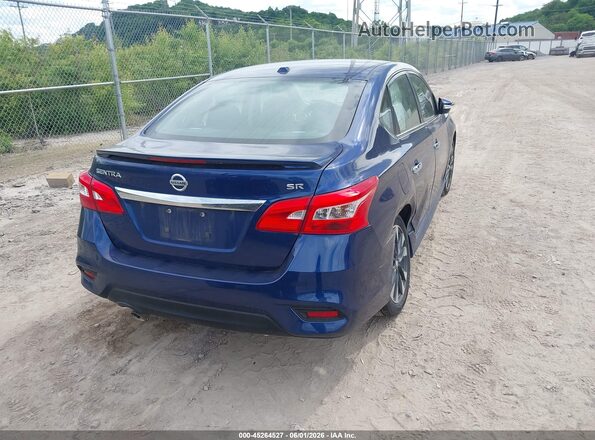 3N1AB7AP9KY260749 2019 NISSAN SENTRA Blue Tył prawy
