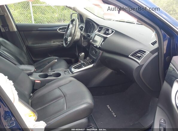 3N1AB7AP9KY260749 2019 NISSAN SENTRA Blue Widok wnętrza z przodu