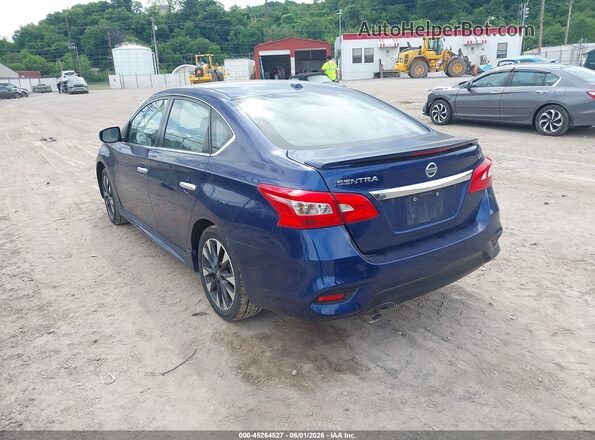 3N1AB7AP9KY260749 2019 NISSAN SENTRA Blue Tył lewy