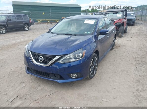3N1AB7AP9KY260749 2019 NISSAN SENTRA Blue Przód lewy