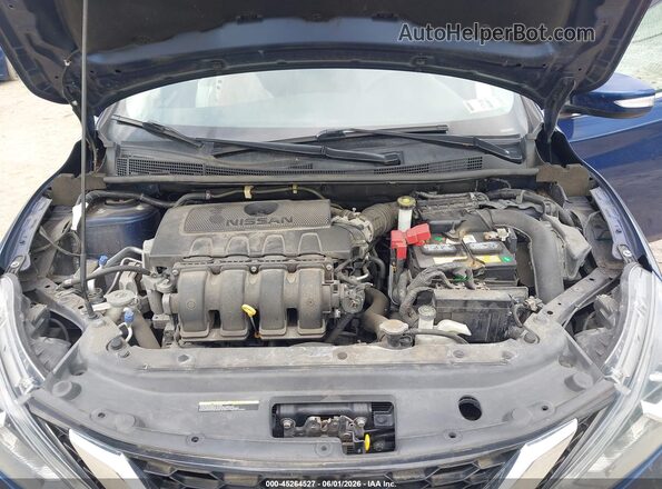 3N1AB7AP9KY260749 2019 NISSAN SENTRA Blue Widok z tyłu