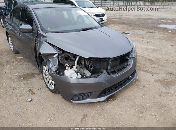 3N1AB7AP9KY261593 2019 NISSAN SENTRA Gray წინა ხედი