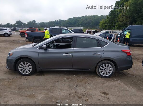 3N1AB7AP9KY261593 2019 NISSAN SENTRA Gray სალონის 360-გრადუსიანი ხედი