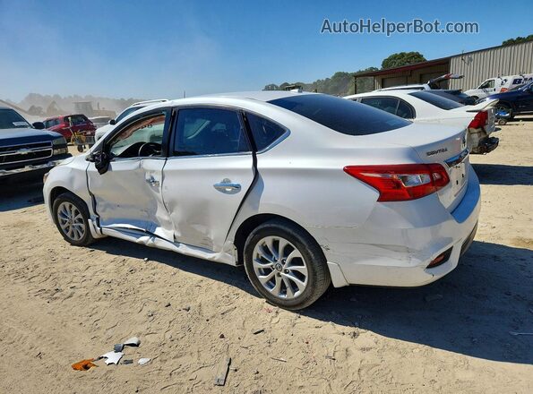 3N1AB7AP9KY300327 2019 NISSAN SENTRA White Trasero izquierdo