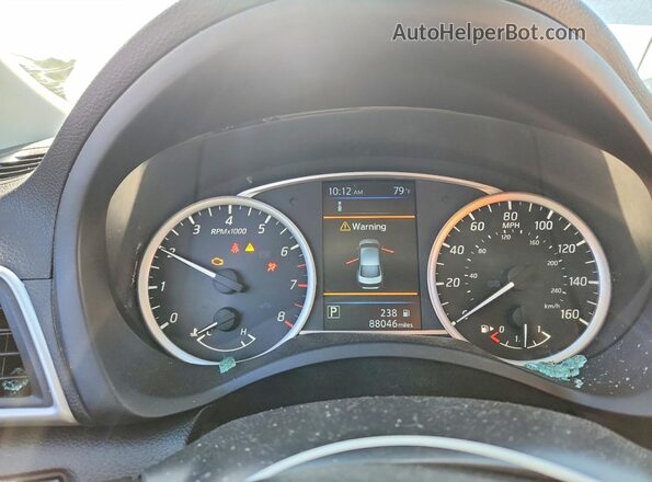 3N1AB7AP9KY300327 2019 NISSAN SENTRA White Vista del cuadro de instrumentos