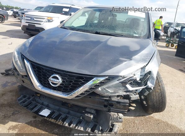 3N1AB7AP9KY302630 2019 NISSAN SENTRA Gray Вид спереду