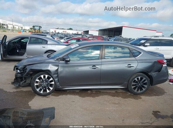 3N1AB7AP9KY302630 2019 NISSAN SENTRA Gray Панорамний вид салону 360°