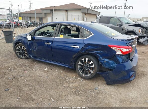 3N1AB7AP9KY320190 2019 NISSAN SENTRA Blue უკანა მარცხენა