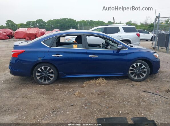 3N1AB7AP9KY320190 2019 NISSAN SENTRA Blue უკანა სალონის ხედი