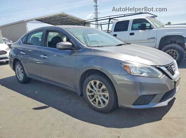 3N1AB7AP9KY322991 2019 NISSAN SENTRA Gray წინა მარჯვენა