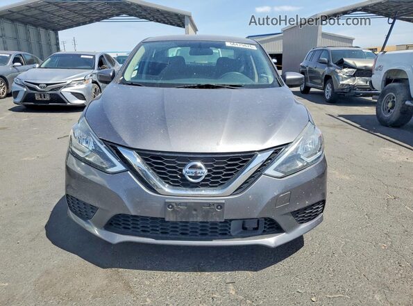 3N1AB7AP9KY322991 2019 NISSAN SENTRA Gray წინა ხედი