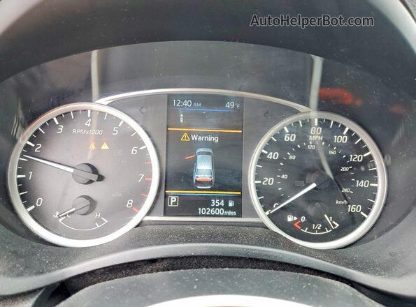 3N1AB7AP9KY338379 2019 NISSAN SENTRA Blue Widok zestawu wskaźników