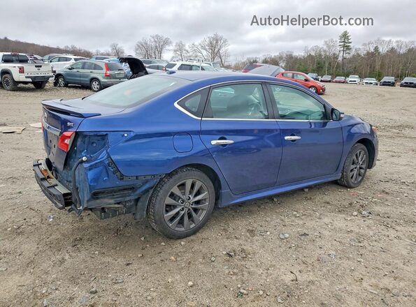 3N1AB7AP9KY338379 2019 NISSAN SENTRA Blue Tył prawy