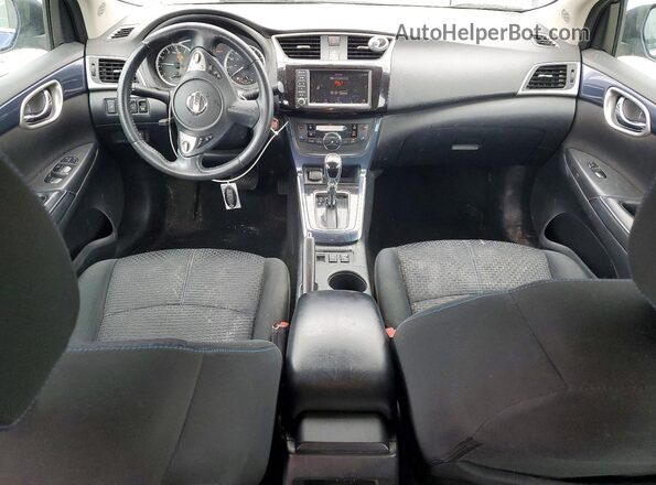 3N1AB7AP9KY338379 2019 NISSAN SENTRA Blue Widok deski rozdzielczej