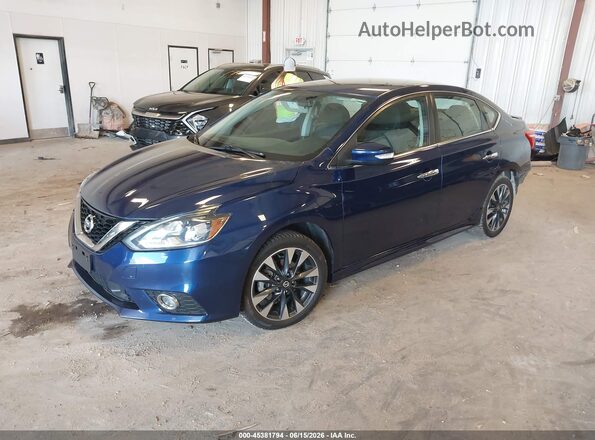 3N1AB7AP9KY373004 2019 NISSAN SENTRA Dark Blue Przód lewy