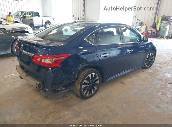 3N1AB7AP9KY373004 2019 NISSAN SENTRA Dark Blue Tył prawy