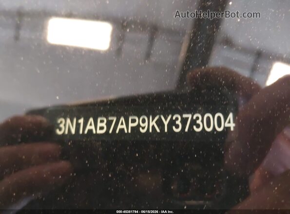 3N1AB7AP9KY373004 2019 NISSAN SENTRA Dark Blue Widok komory silnika