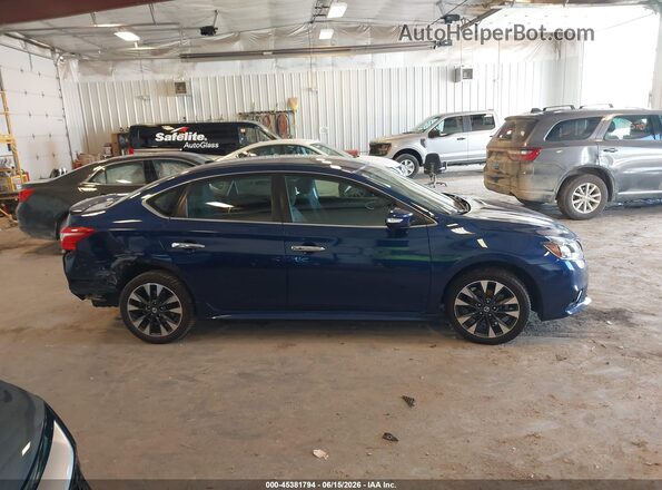 3N1AB7AP9KY373004 2019 NISSAN SENTRA Dark Blue Widok wnętrza z tyłu
