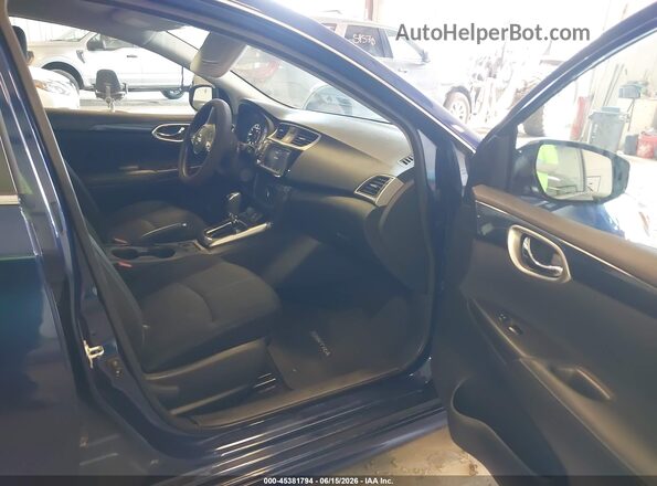 3N1AB7AP9KY373004 2019 NISSAN SENTRA Dark Blue Widok wnętrza z przodu