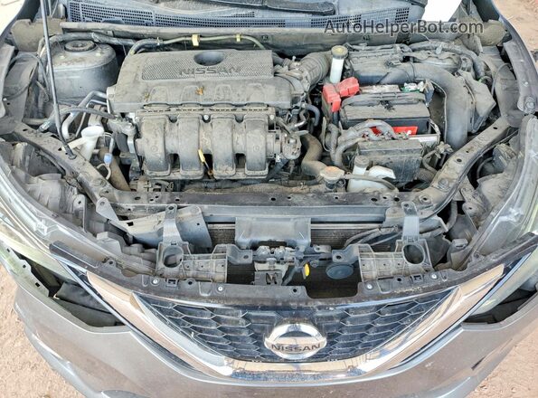 3N1AB7AP9KY392670 2019 NISSAN SENTRA Gray Widok wnętrza z tyłu