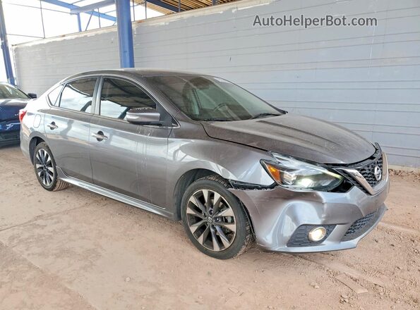 3N1AB7AP9KY392670 2019 NISSAN SENTRA Gray Przód prawy