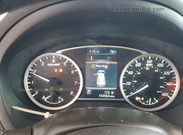 3N1AB7AP9KY392670 2019 NISSAN SENTRA Gray Widok zestawu wskaźników