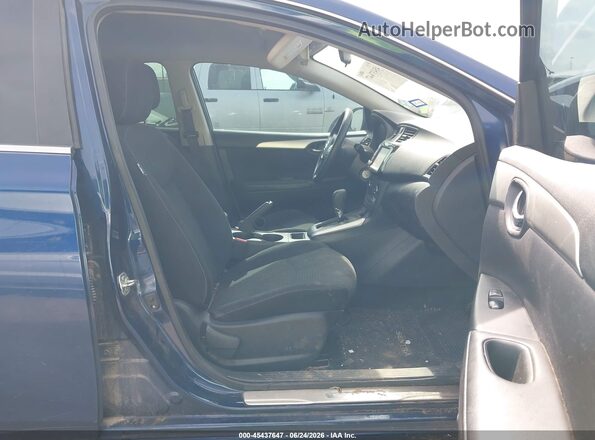3N1AB7AP9KY407619 2019 NISSAN SENTRA Blue Widok wnętrza z przodu