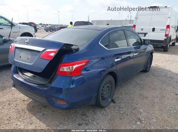 3N1AB7AP9KY407619 2019 NISSAN SENTRA Blue Tył prawy