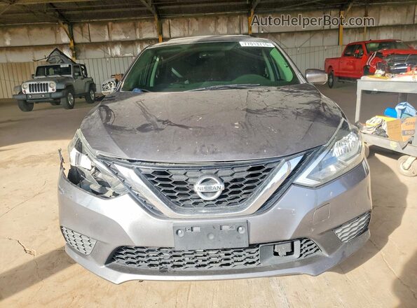 3N1AB7AP9KY410133 2019 NISSAN SENTRA Gray Вид спереду