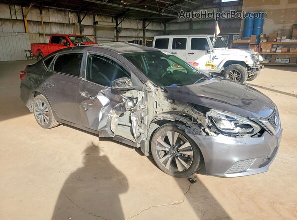3N1AB7AP9KY410133 2019 NISSAN SENTRA Gray Передня права чверть