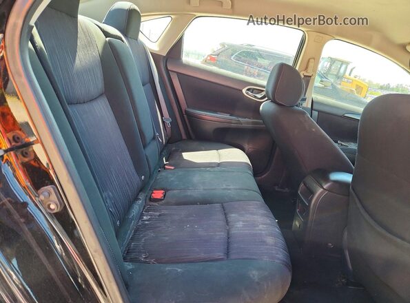 3N1AB7AP9KY415378 2019 NISSAN SENTRA Black Widok tylnych siedzeń