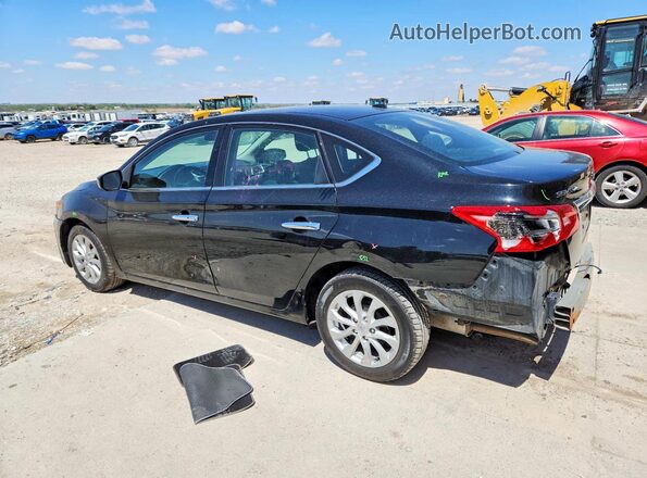3N1AB7AP9KY415378 2019 NISSAN SENTRA Black Tył lewy