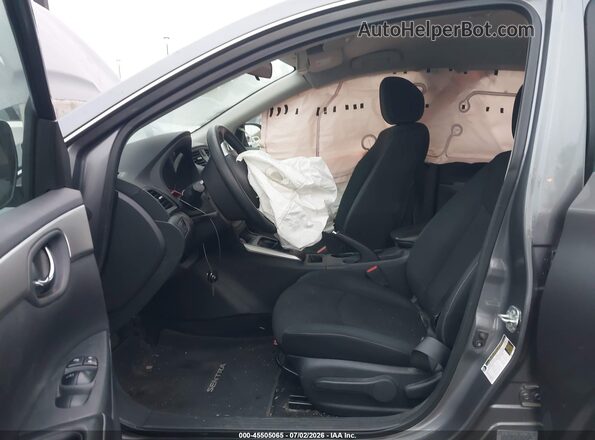 3N1AB7AP9KY423660 2019 NISSAN SENTRA Gray Widok wnętrza z przodu