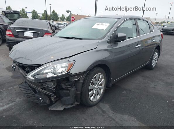 3N1AB7AP9KY423660 2019 NISSAN SENTRA Gray Przód lewy