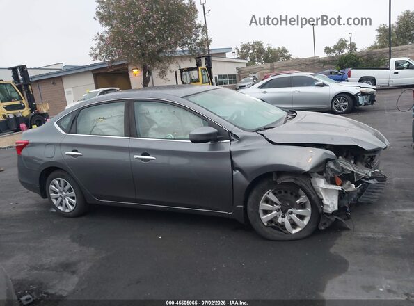3N1AB7AP9KY423660 2019 NISSAN SENTRA Gray Widok wnętrza 360 stopni