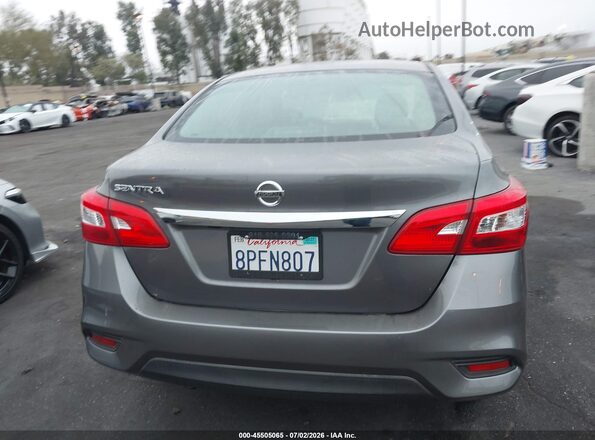 3N1AB7AP9KY423660 2019 NISSAN SENTRA Gray 