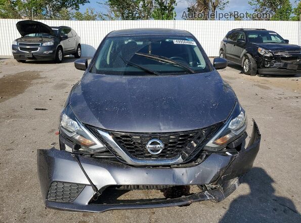 3N1AB7AP9KY430852 2019 NISSAN SENTRA Silver Դիմացի տեսք