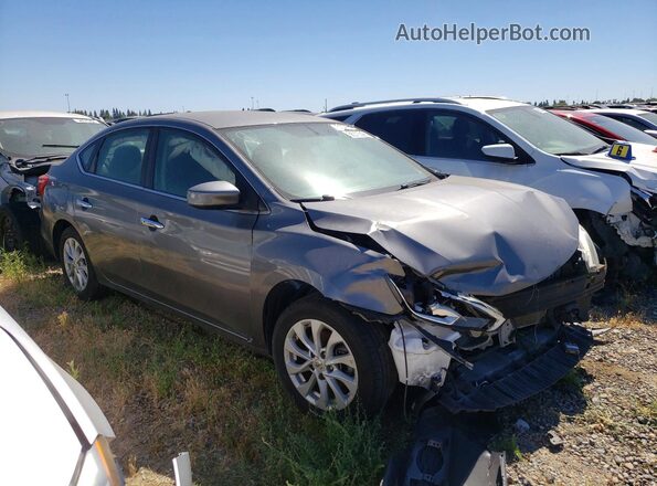 3N1AB7AP9KY455203 2019 NISSAN SENTRA Gray 