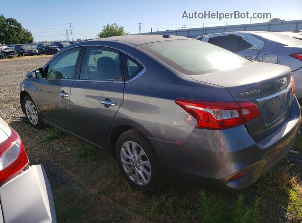 3N1AB7AP9KY455203 2019 NISSAN SENTRA Gray 