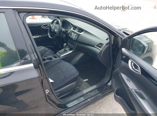 3N1AB7APXGL645452 2016 NISSAN SENTRA Black Вид салону спереду