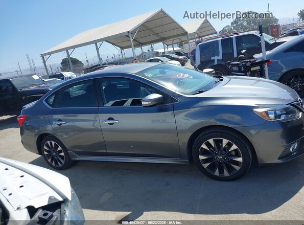 3N1AB7APXGY246785 2016 NISSAN SENTRA Gray Rear interior view
