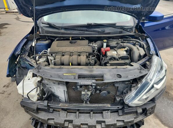 3N1AB7APXGY275719 2016 NISSAN SENTRA Blue Widok wnętrza z tyłu