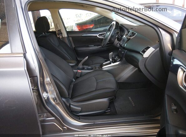 3N1AB7APXGY287319 2016 NISSAN SENTRA Gray Widok wnętrza z przodu