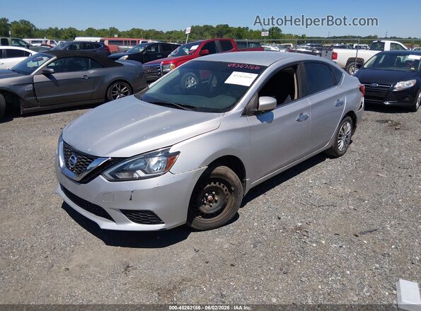 3N1AB7APXGY299891 2016 NISSAN SENTRA Серебряный Передняя левая четверть