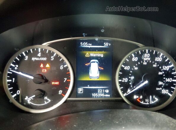 3N1AB7APXGY302174 2016 NISSAN SENTRA Silver Вид щитка приладів