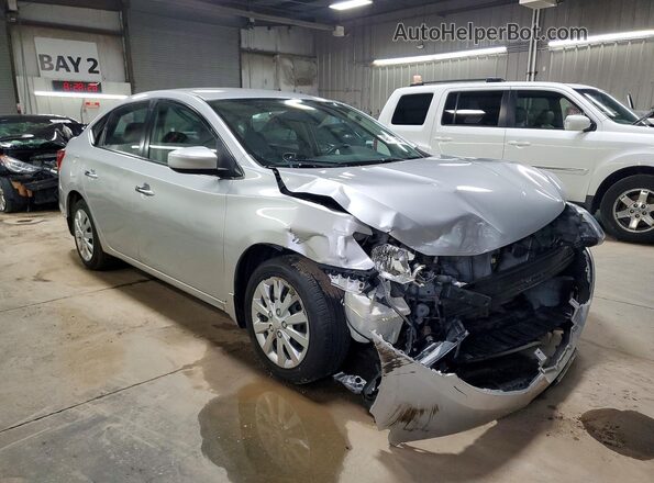 3N1AB7APXGY302174 2016 NISSAN SENTRA Silver Передня права чверть