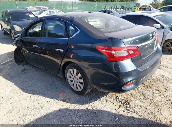 3N1AB7APXGY316155 2016 NISSAN SENTRA Green Trasero izquierdo
