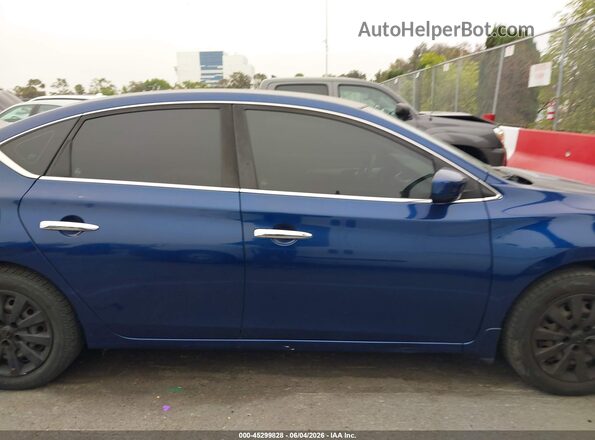 3N1AB7APXGY323848 2016 NISSAN SENTRA Blue Vista interior trasera