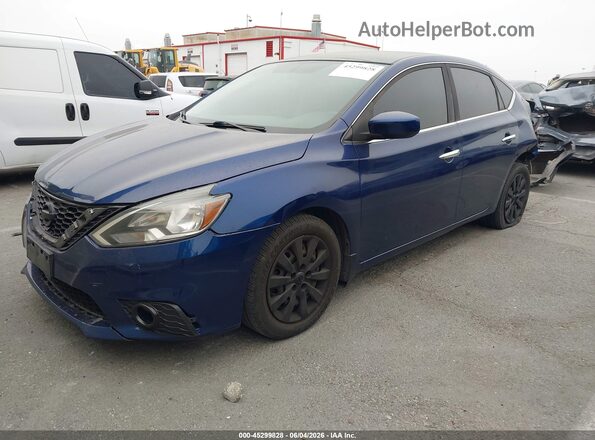3N1AB7APXGY323848 2016 NISSAN SENTRA Blue Vista tres cuartos delantera izquierda