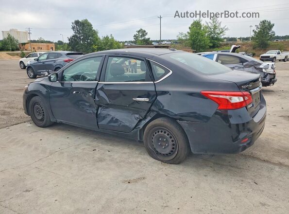 3N1AB7APXHL684544 2017 NISSAN SENTRA Black Trasero izquierdo